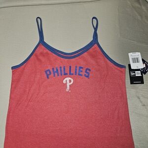 New Era Women's Red and Blue Phillies Camisole
